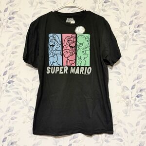Mario Bros Large T Shirt Super Mario Luigi Yoshi, New & Tagged! NINTENDO
